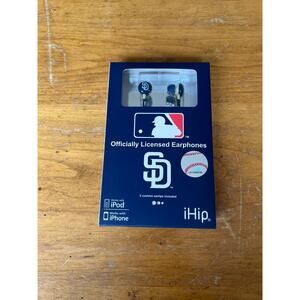 MLB San Diego Padres Ear Buds  Logo Noise Reduction New